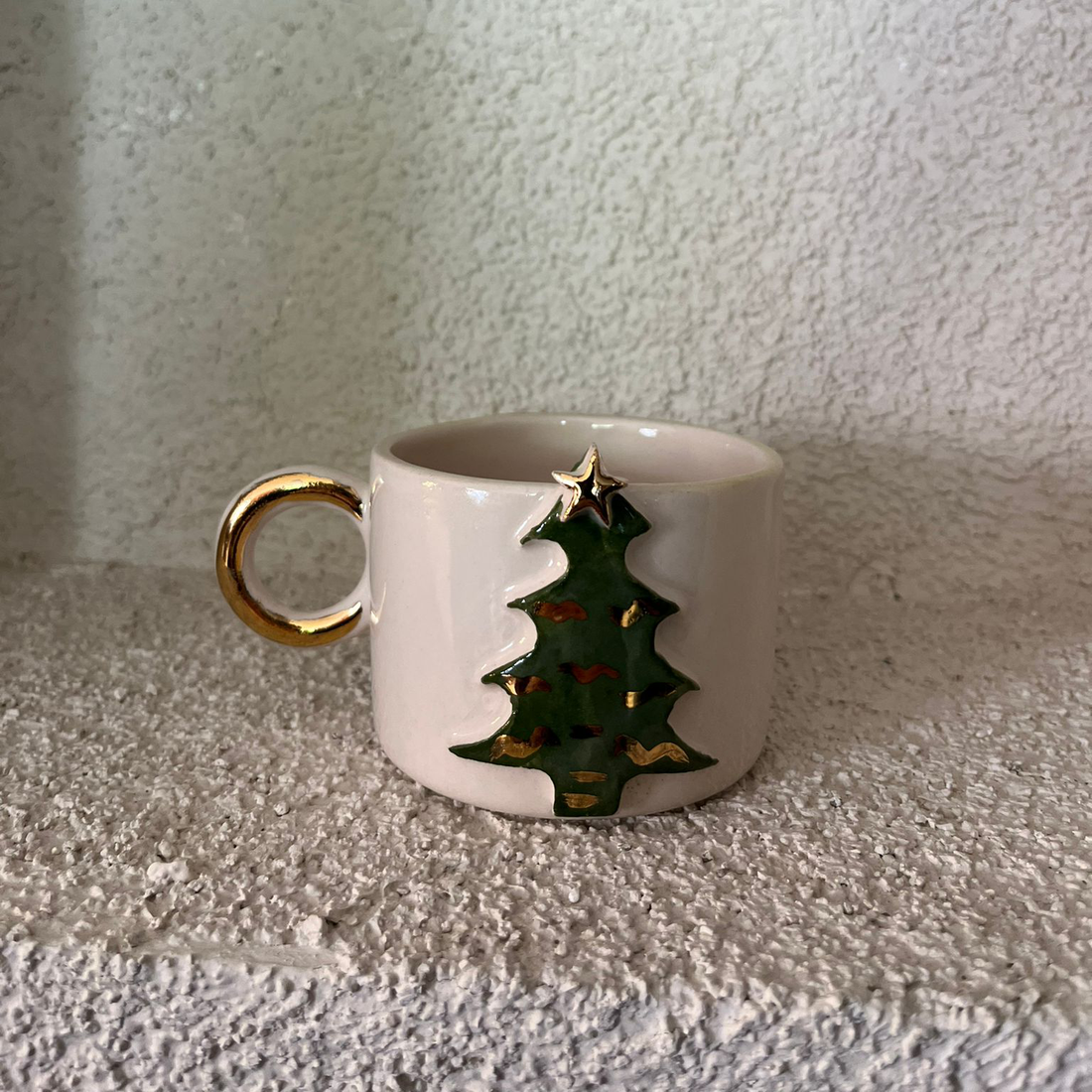 Keramik Tasse, merry Christmas