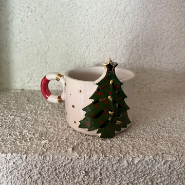 Keramik Tasse, merry Christmas